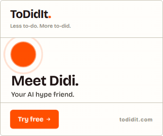 The ToDidIt large rectangle display ad, 336 by 280 pixels, animating.