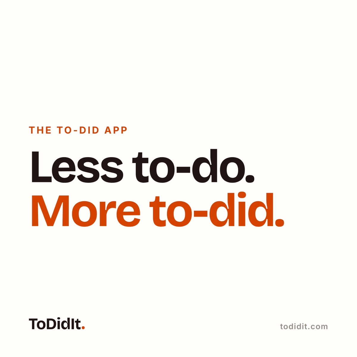 ToDidIt Instagram square post