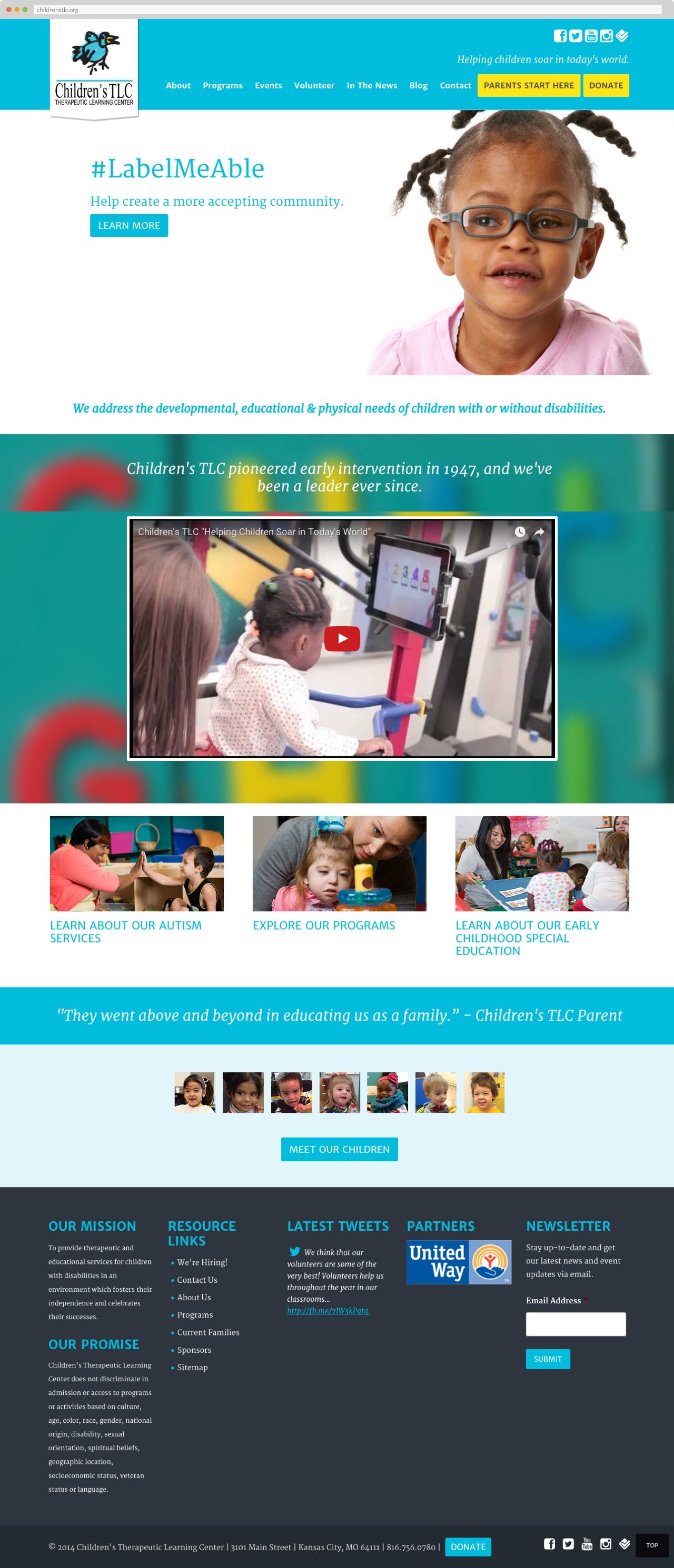 Children's Therapeutic Learning Center homepage