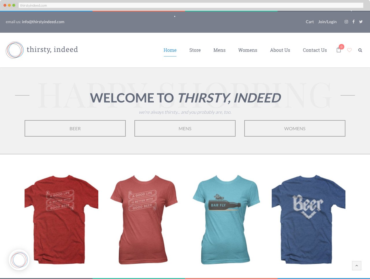 Thirsty, Indeed - Homepage