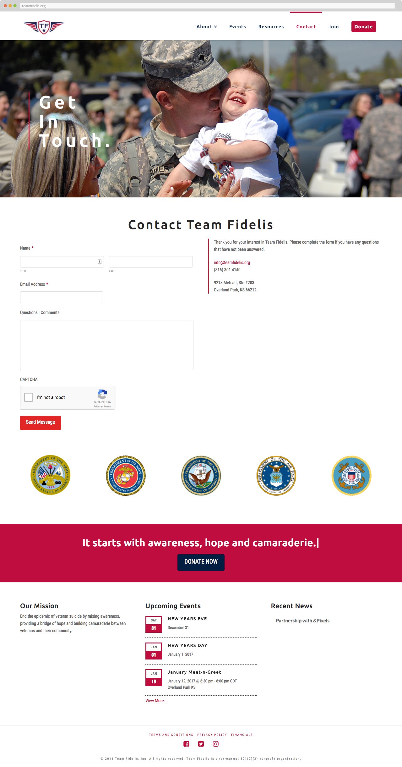 Team Fidelis - Contact Us