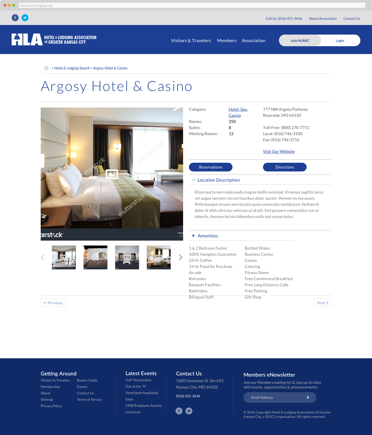 The Hotel & Lodging Association of Greater Kansas - Hotel Profile