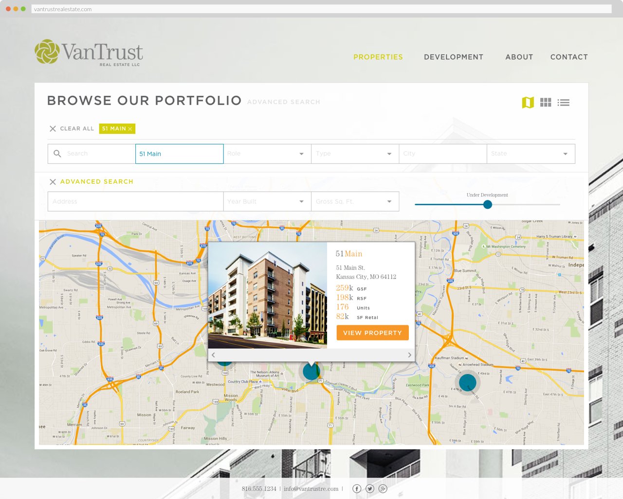 VanTrust Real Estate - Property Search, Map View